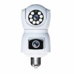 4kwirelesswifiduallenssecuritycamerawith3mplensbulbcamera360degreerotation2jpg Shopwido Pakistan