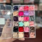576pcsnailswithboxreusableartificialnails24differentcoloursbeautifulfakenailsamericannailforgirlswomenwithoutglowrandomcolor 3 Shopwido Pakistan