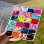 576pcsnailswithboxreusableartificialnails24differentcoloursbeautifulfakenailsamericannailforgirlswomenwithoutglowrandomcolor 7 Shopwido Pakistan