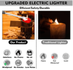 arclighterwithusbchargingflamelesswindproofledbatterydisplaysafetyswitchrotate360degreesforaromatherapyrandomcolors4 4 Shopwido Pakistan