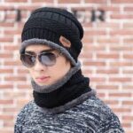 coralfleecescarfhatswinterbeaniessoftformensandwomens 1 Shopwido Pakistan