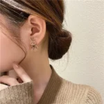 cuterabbitearringskoreanstylecartoonplushrabbitbowearringsforwomengirls1pairrandomcolor 6 Shopwido Pakistan
