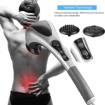 doubleheadfullbodymassagermachinevariablespeedfarinfraredelectricfacialdeeptissuefitnessmassagestickheadneckwaistlegmusclespainreliefmassagehammerhandh 5 Shopwido Pakistan