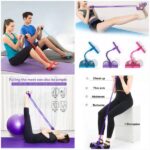 footpedalresistancebandelasticsituppullropeyogafitnessgymelasticpullropestummytrimmerrandomcolors16 1 Shopwido Pakistan