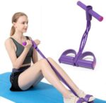 footpedalresistancebandelasticsituppullropeyogafitnessgymelasticpullropestummytrimmerrandomcolors16 10 Shopwido Pakistan