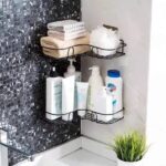 metalcornerrackforbathroomkitchenshelforganizewallmountbathroomaccessorieswith2hooksincluded21jpg Shopwido Pakistan
